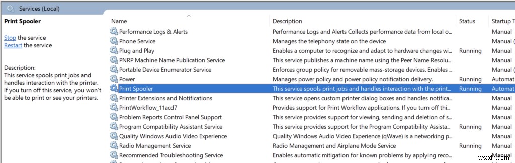 Cách tắt dịch vụ Print Spooler trên Windows 10