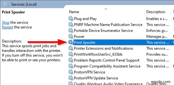 Cách tắt dịch vụ Print Spooler trên Windows 10