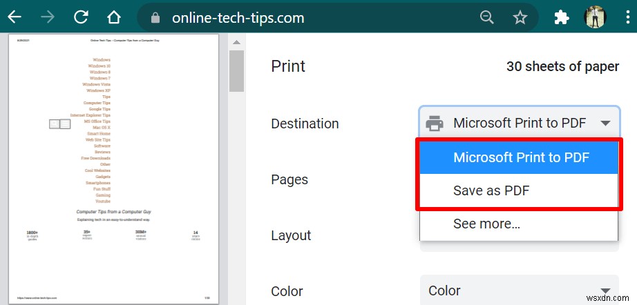Cách lưu trang web thành PDF trên Mac và Windows