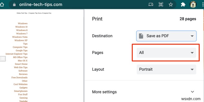 Cách lưu trang web thành PDF trên Mac và Windows
