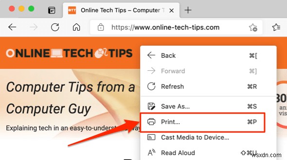 Cách lưu trang web thành PDF trên Mac và Windows