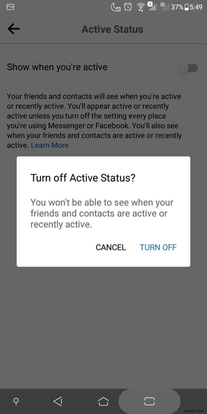 Cách tắt trạng thái hoạt động trên Facebook để hiển thị ngoại tuyến