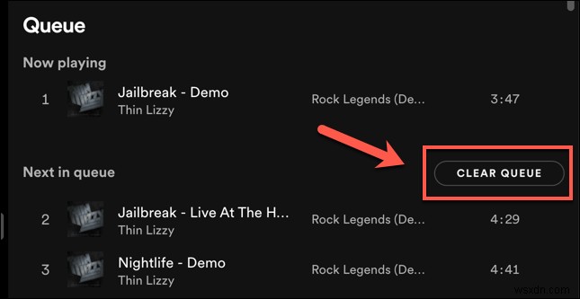 Cách xóa hàng đợi (Queue) trên Spotify