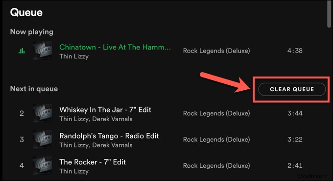 Cách xóa hàng đợi (Queue) trên Spotify