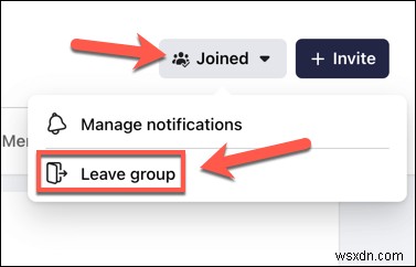 Cách rời nhóm Facebook