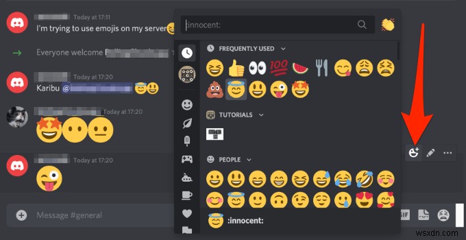 Cách tìm và sử dụng Emoji trên Discord