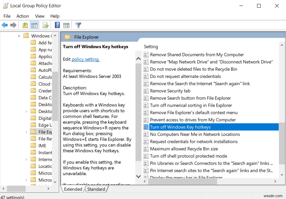 Cách tắt phím Windows