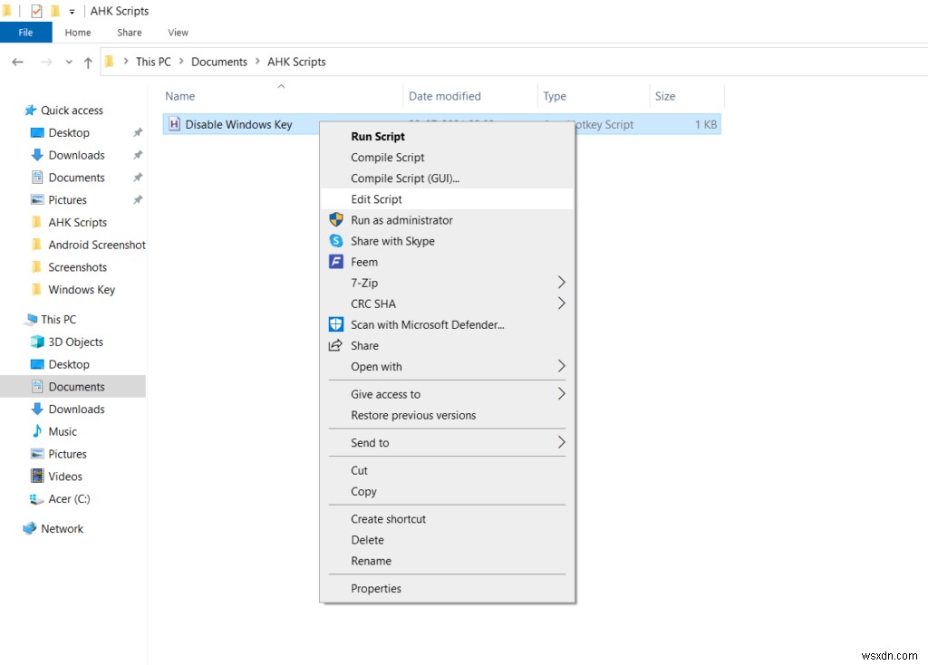 Cách tắt phím Windows