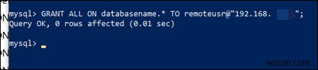 Cách cho phép kết nối từ xa đến MySQL