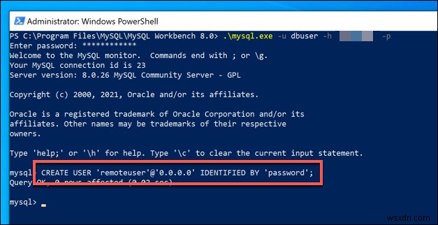 Cách cho phép kết nối từ xa đến MySQL
