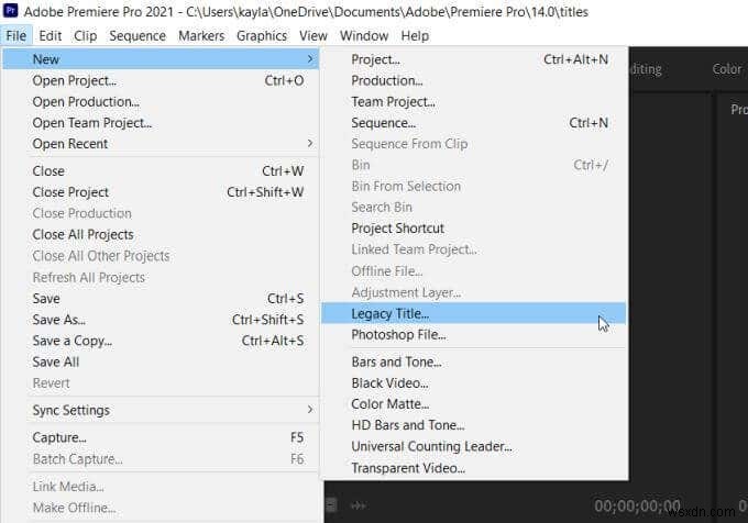 Cách tạo đồ họa tiêu đề trong Adobe Premiere Pro