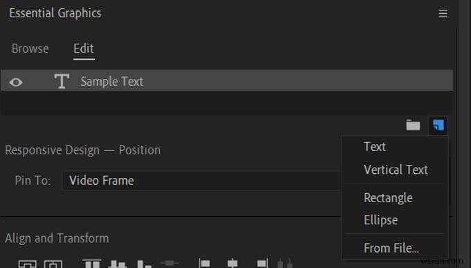 Cách tạo đồ họa tiêu đề trong Adobe Premiere Pro