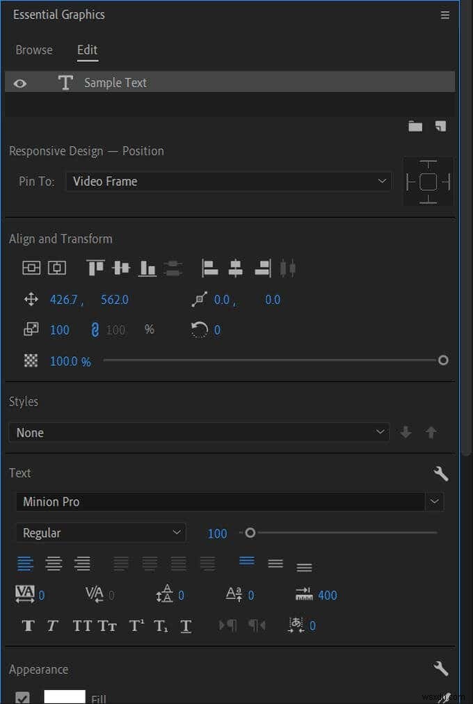 Cách tạo đồ họa tiêu đề trong Adobe Premiere Pro