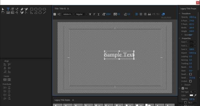 Cách tạo đồ họa tiêu đề trong Adobe Premiere Pro