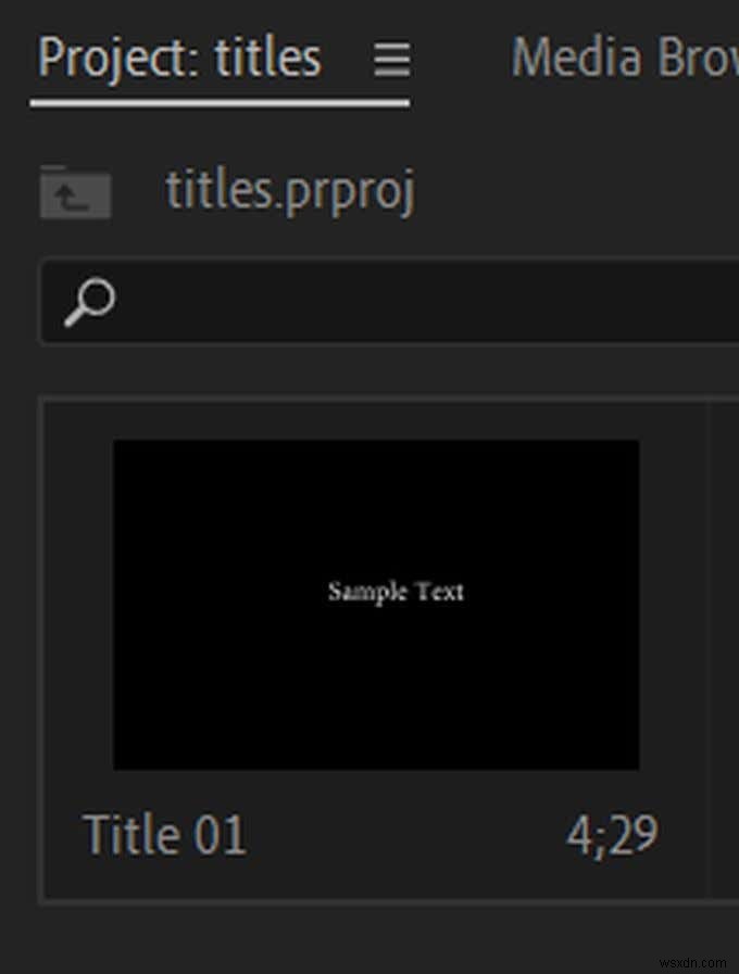 Cách tạo đồ họa tiêu đề trong Adobe Premiere Pro