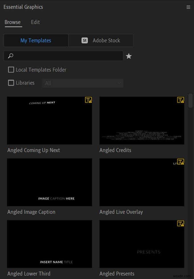Cách tạo đồ họa tiêu đề trong Adobe Premiere Pro