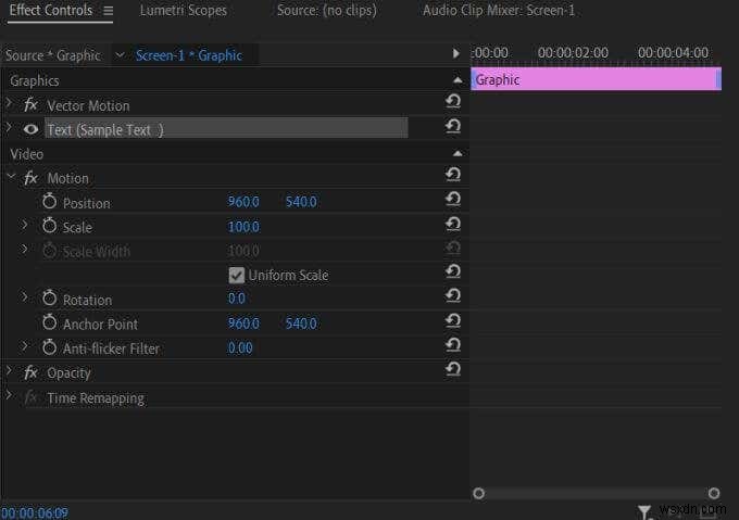 Cách tạo đồ họa tiêu đề trong Adobe Premiere Pro