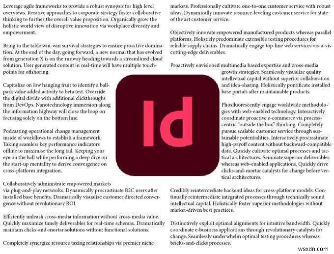 Cách làm văn bản bao quanh hình ảnh trong InDesign