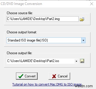 Cách chuyển đổi file IMG sang ISO
