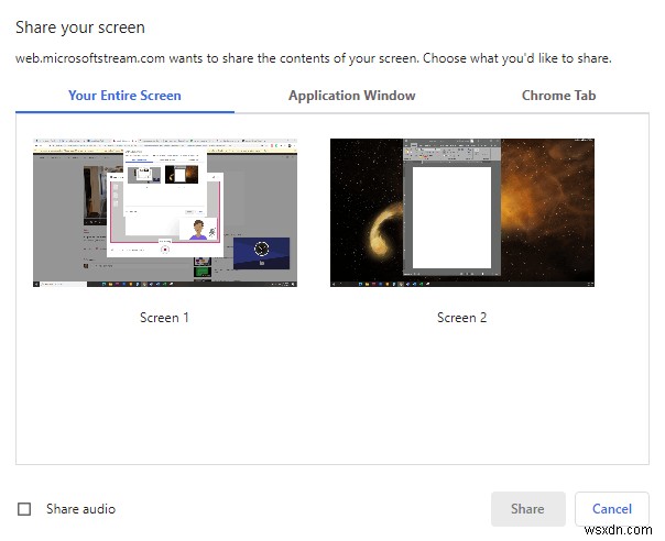 Cách quay màn hình với Microsoft Stream