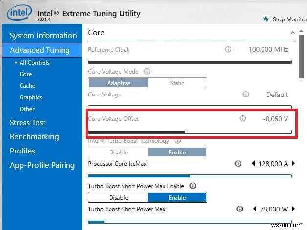 Cách hạ áp (undervolt) CPU trên Windows 10