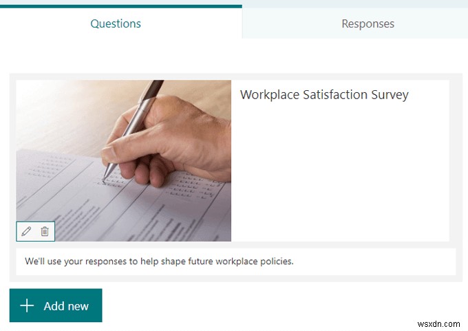 Cách sử dụng Microsoft Forms