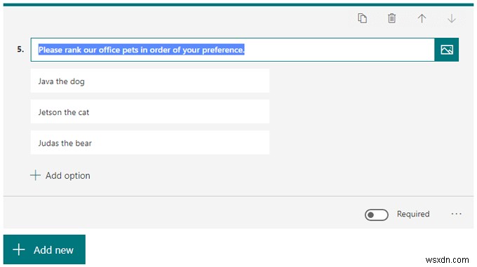Cách sử dụng Microsoft Forms