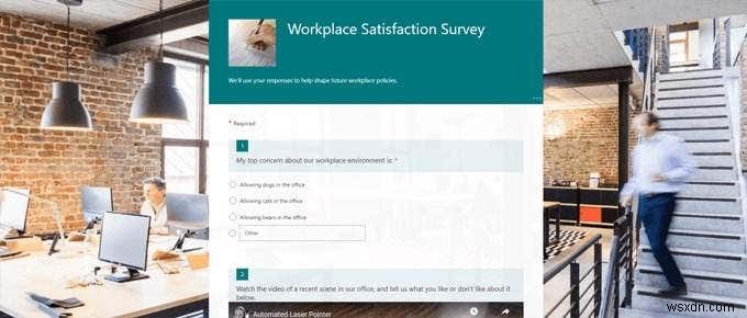 Cách sử dụng Microsoft Forms