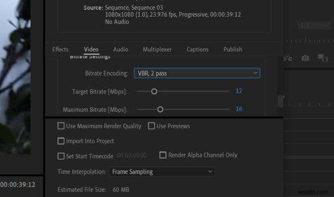 Cách Xuất Video Từ Premiere Pro Lên Mạng Xã Hội