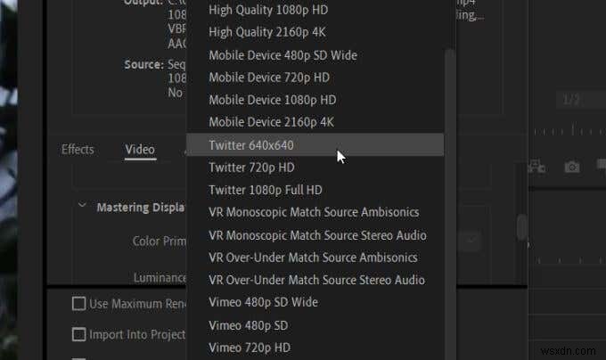 Cách Xuất Video Từ Premiere Pro Lên Mạng Xã Hội