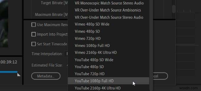 Cách Xuất Video Từ Premiere Pro Lên Mạng Xã Hội