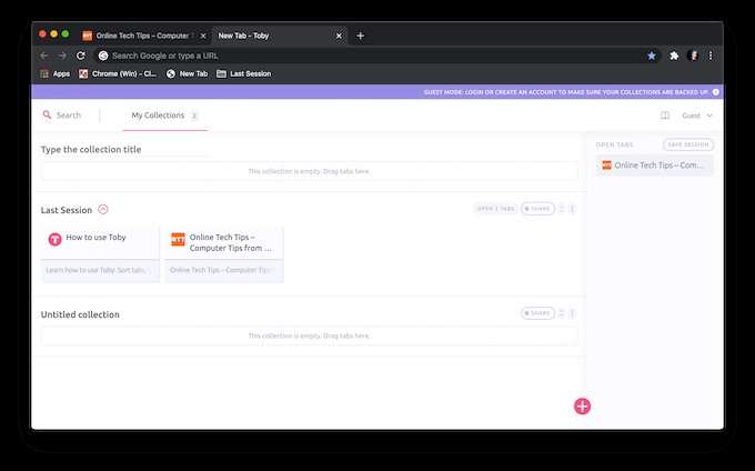 Cách Lưu Tab Trong Trình Duyệt Chrome