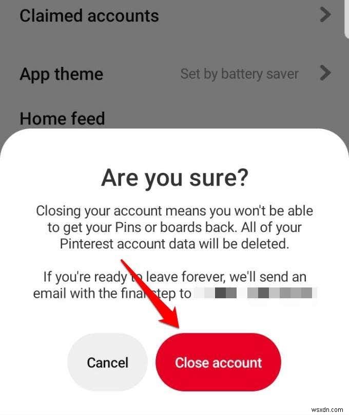 Cách Vô Hiệu Hóa Hoặc Xóa Tài Khoản Pinterest