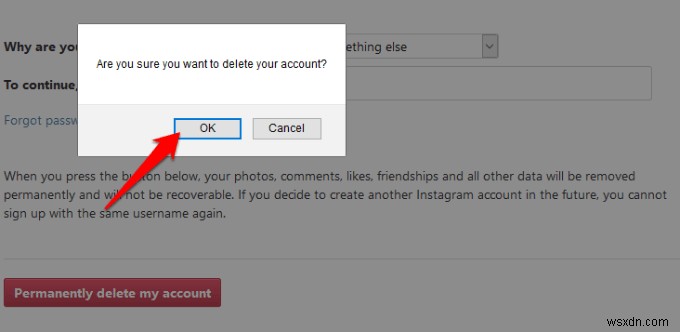 Cách xóa tài khoản Instagram vĩnh viễn