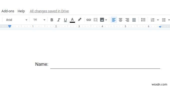 Cách tạo biểu mẫu Google Docs có thể điền được với bảng