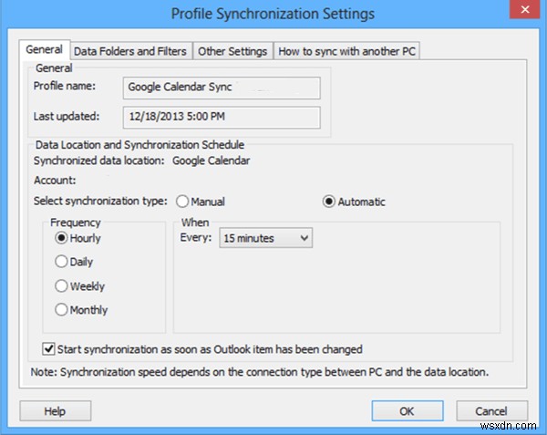 Cách đồng bộ Google Calendar với Outlook