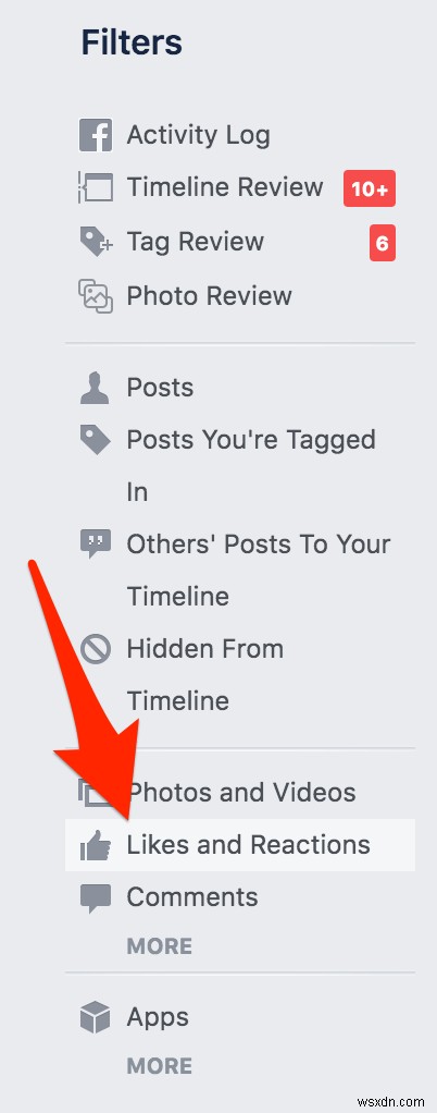 Cách xem/tìm tất cả lượt thích (Likes) của bạn trên Facebook