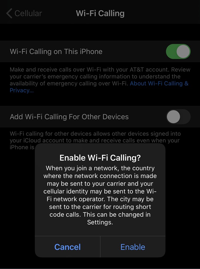 Cách dùng WiFi để gọi điện thoại di động (WiFi Calling)