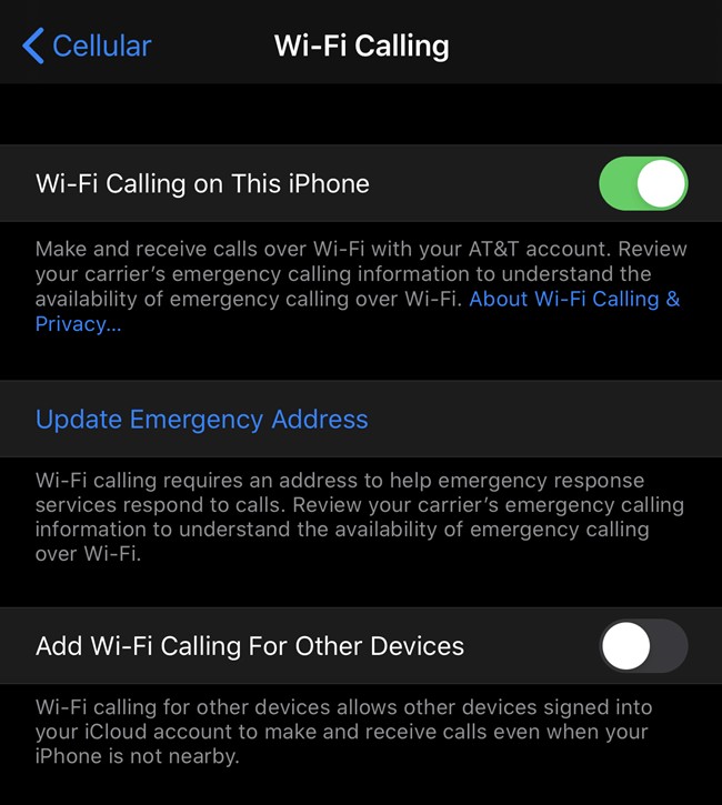 Cách dùng WiFi để gọi điện thoại di động (WiFi Calling)