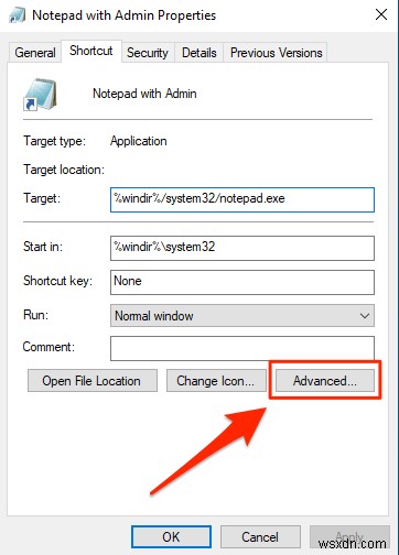 Mở Notepad với quyền Admin để tránh lỗi  Access is Denied  (Truy cập bị từ chối)