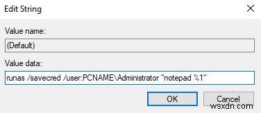 Mở Notepad với quyền Admin để tránh lỗi  Access is Denied  (Truy cập bị từ chối)