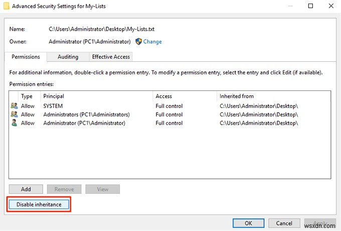 Cách ngăn chặn file bị xóa hoặc đổi tên trong Windows