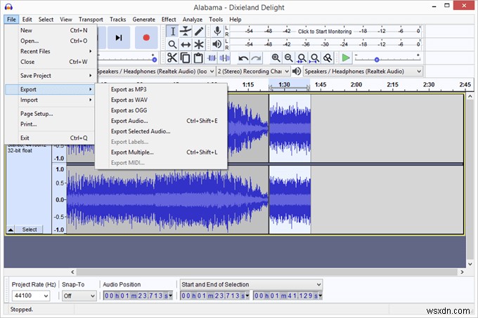 Cách gộp nhiều file âm thanh thành một