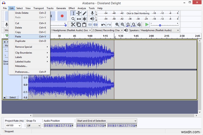 Cách gộp nhiều file âm thanh thành một
