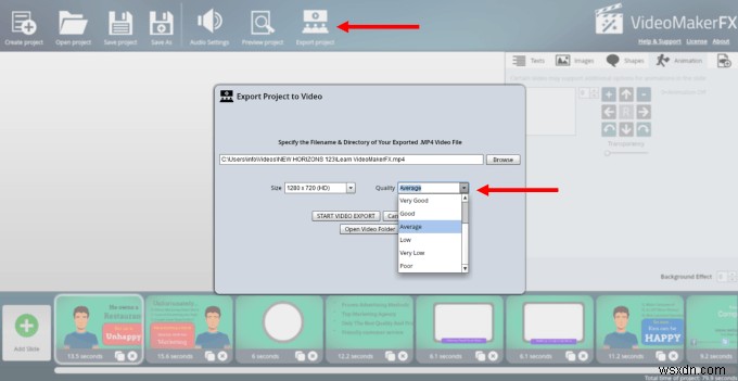 Cách tạo video hoạt hình với VideoMakerFX