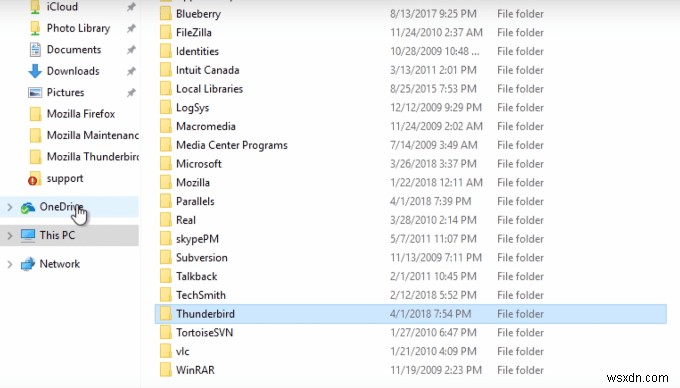 Cách chuyển hồ sơ Thunderbird & Email sang máy tính Windows mới