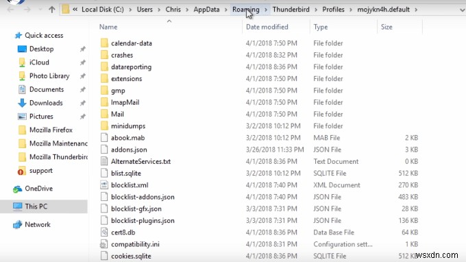 Cách chuyển hồ sơ Thunderbird & Email sang máy tính Windows mới