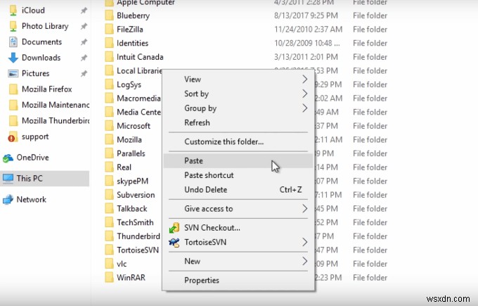 Cách chuyển hồ sơ Thunderbird & Email sang máy tính Windows mới