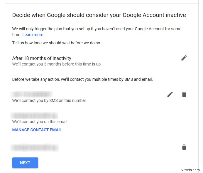 Cách kích hoạt Google Inactive Account Manager