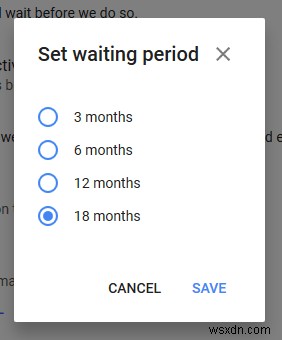 Cách kích hoạt Google Inactive Account Manager